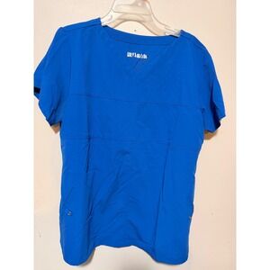 GREYS ANATOMY Signature Royal Blue Scrub Set XL Professional Wear By Barco